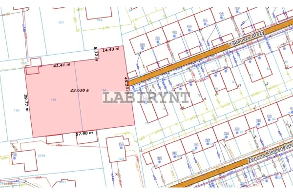 Częstochowa, Tysiąclecie, Brezy, Przy M1 Północ 2366m2, wymiary 40x57