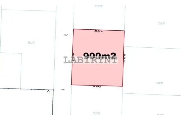 Częstochowski, Mykanów, Zielona, Mykanów, ul. Zielona, 900m2, wymiary 29m x 32m
