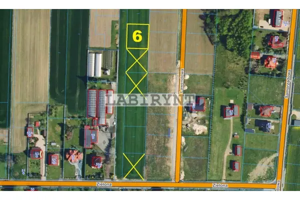 Częstochowski, Mykanów, Zielona, Mykanów, ul. Zielona, 900m2, wymiary 29m x 32m