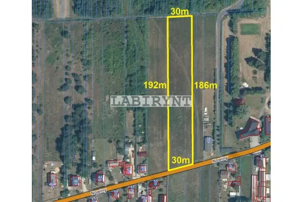 Częstochowski, Blachownia, Cisie, Nowiny, Cisie, ul. Nowiny, 5614m2, budowlana, szer. 30m